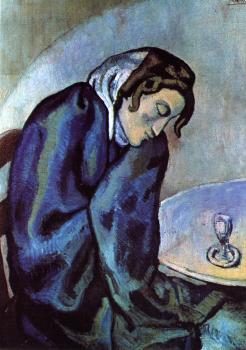 Pablo Picasso : the sleepy drinker